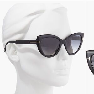 TOM FORD Anya 55mm Polarized Round Glasses